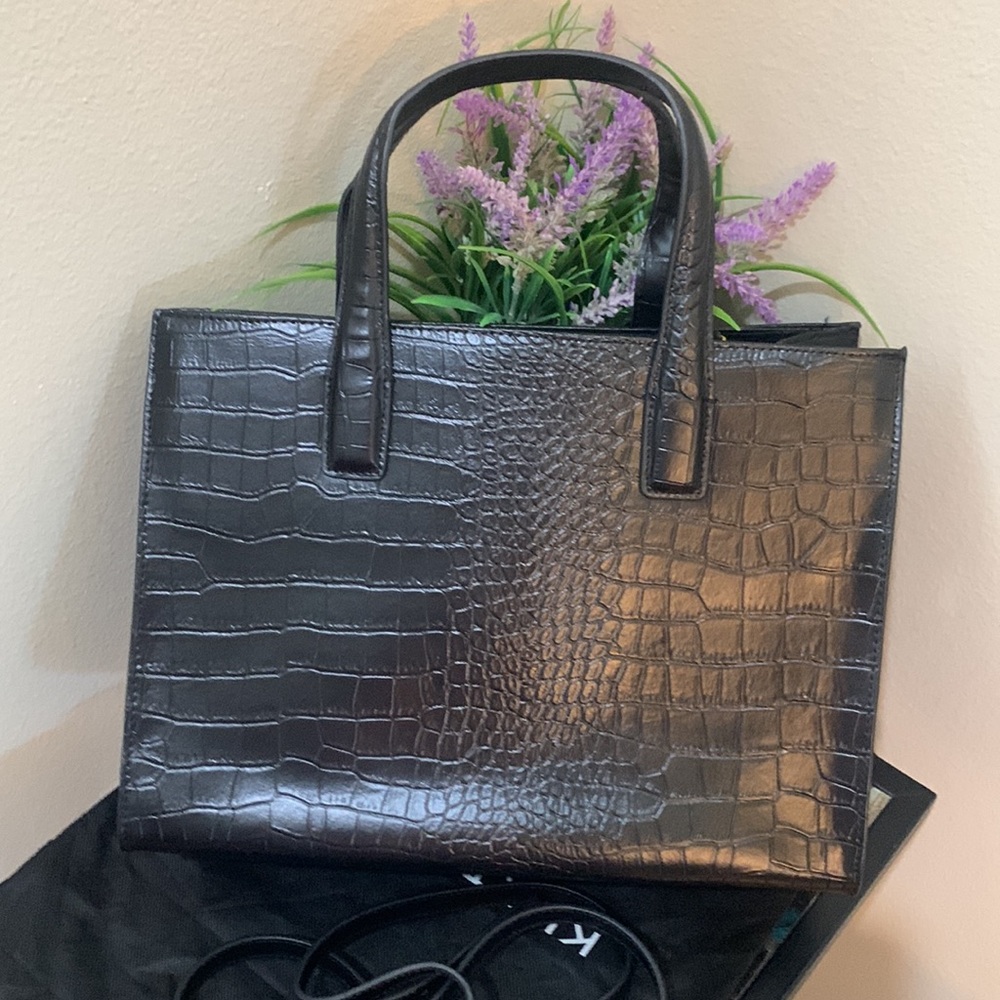 Kurt Geiger London Croc Embossed Leather Tote Bag - Picture 15 of 17